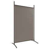 Kambario pertvara, 5 dalių, antracito, 433x180cm, audinys