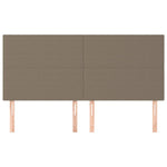 Galvūgaliai, 4vnt., taupe spalvos, 80x5x78/88cm, audinys