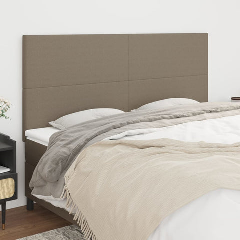 Galvūgaliai, 4vnt., taupe spalvos, 80x5x78/88cm, audinys