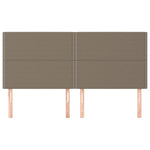 Galvūgaliai, 4vnt., taupe spalvos, 90x5x78/88cm, audinys