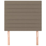 Galvūgaliai, 2vnt., taupe spalvos, 100x5x78/88cm, audinys