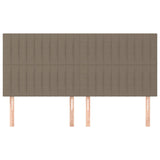 Galvūgaliai, 4vnt., taupe spalvos, 90x5x78/88cm, audinys