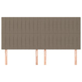 Galvūgaliai, 4vnt., taupe spalvos, 100x5x78/88cm, audinys