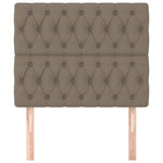 Galvūgaliai, 2vnt., taupe spalvos, 100x7x78/88cm, audinys
