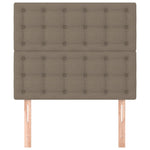 Galvūgaliai, 2vnt., taupe spalvos, 100x5x78/88cm, audinys