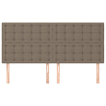 Galvūgaliai, 4vnt., taupe spalvos, 90x5x78/88cm, audinys