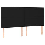 Lova su spyruoklėmis ir čiužiniu, juoda, 160x200 cm, audinys