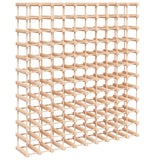 Vyno laikiklis 120 butelių, 112,5x23x123,5cm, pušies masyvas