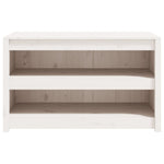 Lauko virtuvės spintelė, balta, 106x55x64cm, pušies masyvas