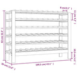 Vyno butelių stovas, 109,5x30x82cm, pušies medienos masyvas