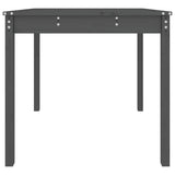 Sodo stalas, pilkas, 82,5x82,5x76cm, pušies medienos masyvas