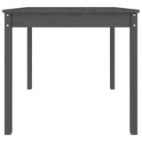 Sodo stalas, pilkas, 82,5x82,5x76cm, pušies medienos masyvas