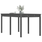 Sodo stalas, pilkas, 159,5x82,5x76cm, pušies medienos masyvas