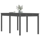 Sodo stalas, pilkas, 159,5x82,5x76cm, pušies medienos masyvas