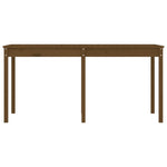 Sodo stalas, medaus rudas, 159,5x82,5x76cm, pušies masyvas