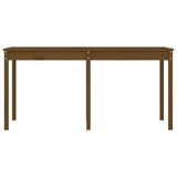 Sodo stalas, medaus rudas, 159,5x82,5x76cm, pušies masyvas