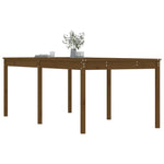 Sodo stalas, medaus rudas, 203,5x100x76cm, pušies masyvas