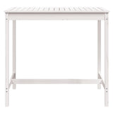 Sodo stalas, baltas, 121x82,5x110cm, pušies medienos masyvas