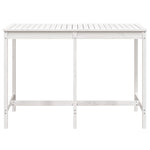 Sodo stalas, baltas, 159,5x82,5x110cm, pušies medienos masyvas