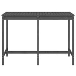 Sodo stalas, pilkas, 159,5x82,5x110cm, pušies medienos masyvas