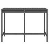 Sodo stalas, pilkas, 159,5x82,5x110cm, pušies medienos masyvas