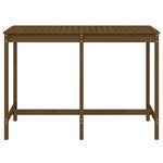 Sodo stalas, medaus rudas, 159,5x82,5x110cm, pušies masyvas