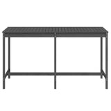 Sodo stalas, pilkas, 203,5x90x110cm, pušies medienos masyvas