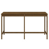 Sodo stalas, medaus rudas, 203,5x90x110cm, pušies masyvas