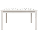 Sodo stalas, baltas, 82,5x82,5x45cm, pušies medienos masyvas