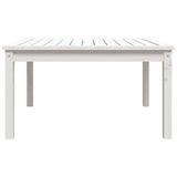 Sodo stalas, baltas, 82,5x82,5x45cm, pušies medienos masyvas