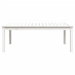 Sodo stalas, baltas, 121x82,5x45cm, pušies medienos masyvas