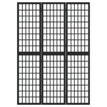 Kambario pertvara, juoda, 3 segmentai, 120x170cm, japoniška