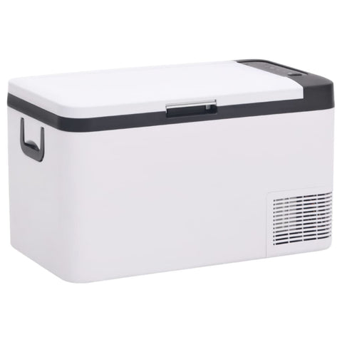 Šaltdėžė su rankena, juodos ir baltos spalvos, 25l, PP ir PE
