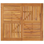 Sodo stalas, 85x85x75cm, akacijos medienos masyvas