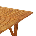 Sodo stalas, 85x85x75cm, akacijos medienos masyvas