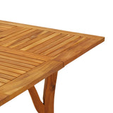 Sodo stalas, 85x85x75cm, akacijos medienos masyvas