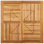 Sodo stalas, 110x110x75cm, akacijos medienos masyvas