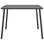 Sodo stalas, antracito spalvos, 100x100x71cm, plienas
