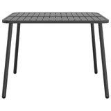 Sodo stalas, antracito spalvos, 100x100x71cm, plienas