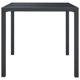Sodo stalas, antracito spalvos, 80x80x72cm, plienas