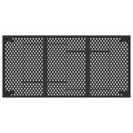 Sodo stalas, antracito spalvos, 165x80x72cm, plienas