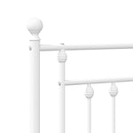 Metalinis galvūgalis, baltos spalvos, 180cm