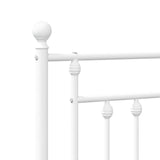 Metalinis galvūgalis, baltos spalvos, 180cm