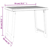 Stovyklavimo stalas, antracito, 79x56x64cm, PP