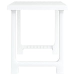 Stovyklavimo stalas, baltas, 79x56x64cm, PP, medienos imitacija