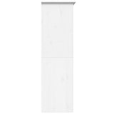 Drabužių spinta BODO, balta, 99x53,5x173 cm, pušies masyvas