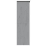 Drabužių spinta BODO, pilka, 146x53,5x173 cm, pušies masyvas