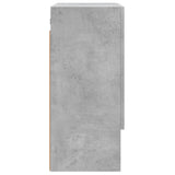 Sieninė spintelė, betono pilka, 60x31x70cm, apdirbta mediena
