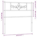 Metalinis galvūgalis, baltos spalvos, 100cm