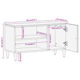 Televizoriaus spintelė, 80x31x46cm, mango medienos masyvas